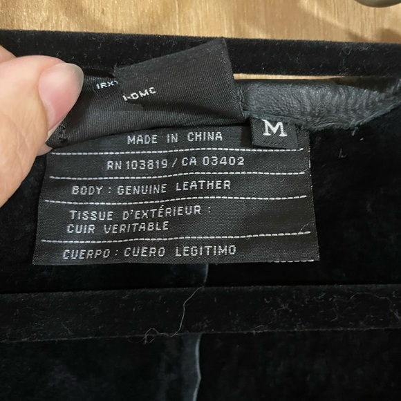 HARLEY DAVIDSON-Vintage Men's Black Leather Lined Vest Size M - Picture 4 of 4